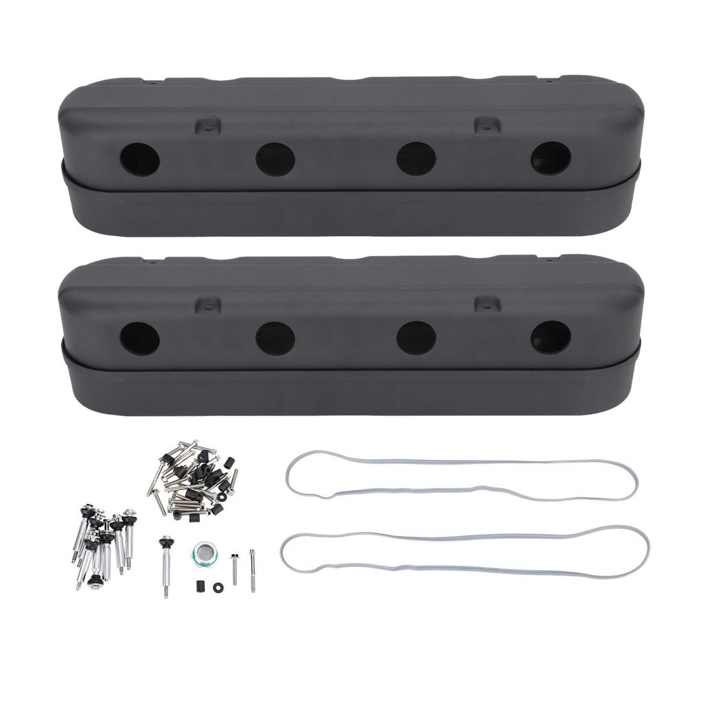 Engine Valve Cover Vintage Design High Strength Hidden Coil Valve Cover Replacement for Chevy LS1 LS2 LS3 LS6 Engines