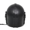 Handmade Black Helmet Steel Halloween Helmet With Chain Strap Gift