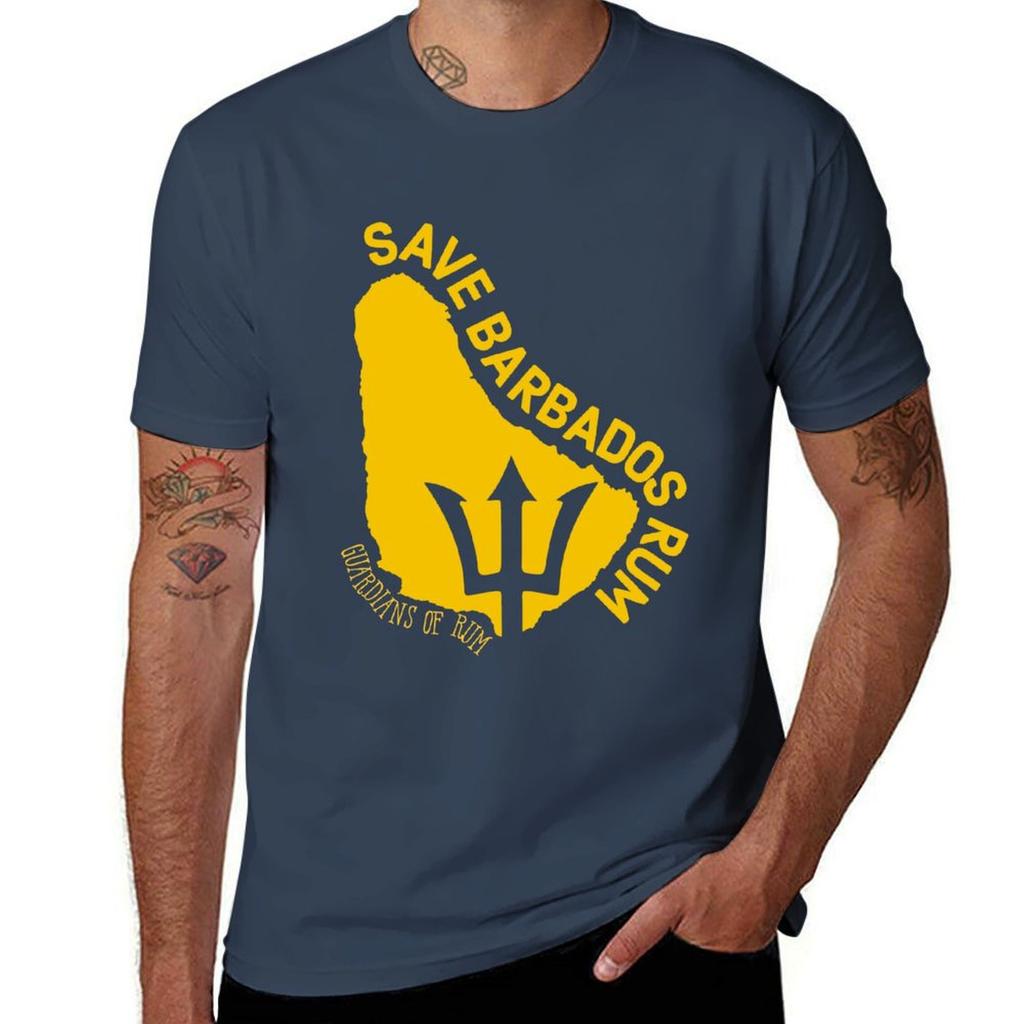 Save Rum Barbados Tshirt Big And Tall Crew Neck Tee