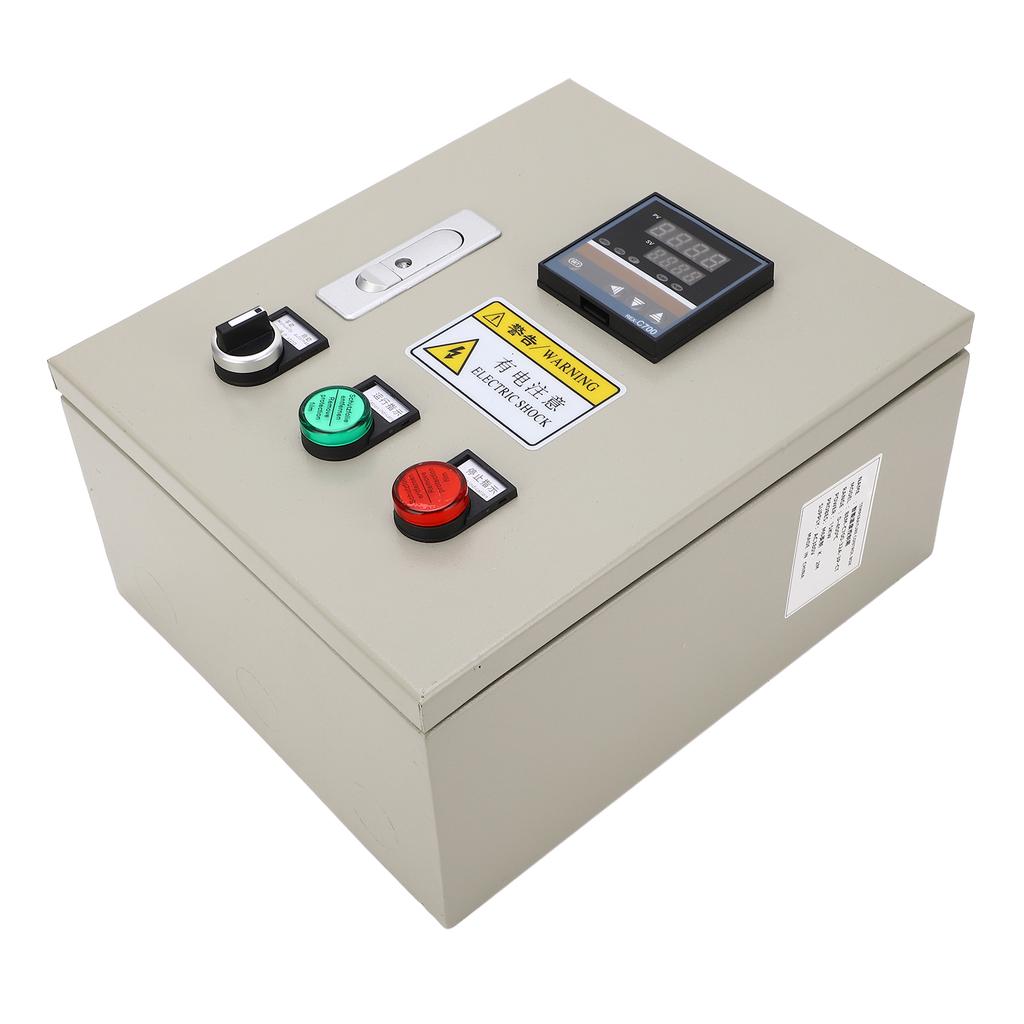 PID Temperature Controller with K Thermocouple Digital Thermostat Control Box 380VAC 3 Phase 15KW