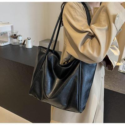 Damen Retro-Tote-Bag - Große Kapazität Herbst/Winter 2025 Umhängetasche, Elegant & Vielseitig für Arbeit/Pendeln