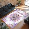 Birds Theme Crystal Velvet Floor Rug Personalized Custom Name Text Warm Carpet Home Decoration