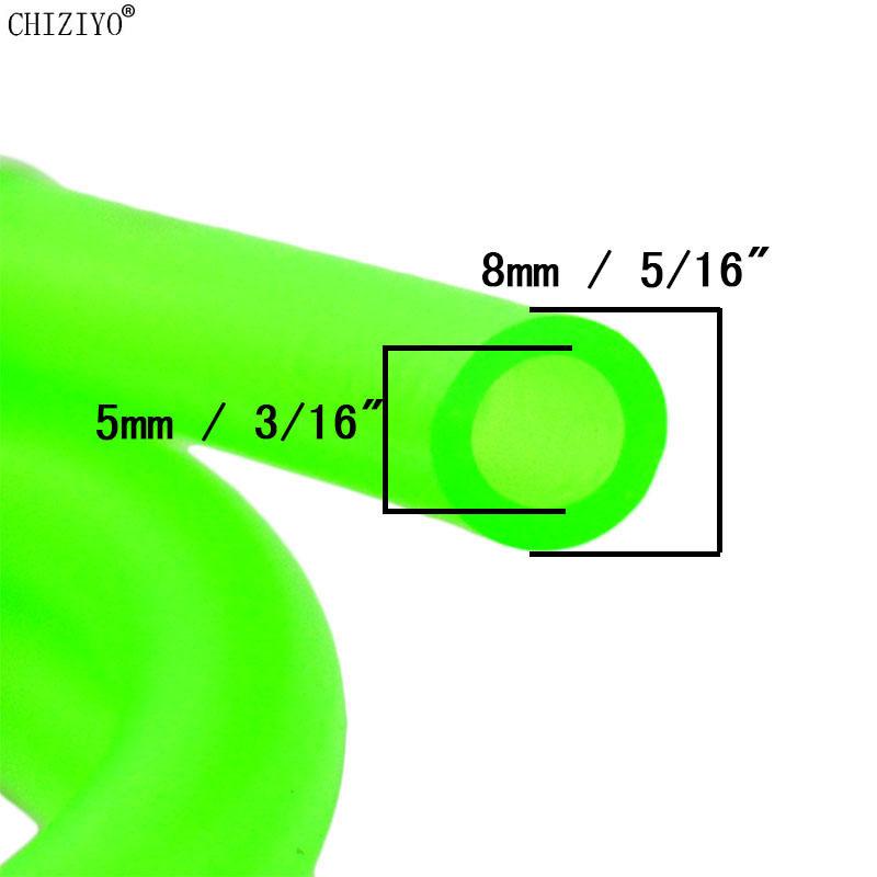 1M Furtun Motocicletă Nailon Furtun Linie Combustibil Petrol Rezistență Temperatură Înaltă Tub Conductă Ulei Gaz Pentru Mini Moto Dirt Bike Verde Negru