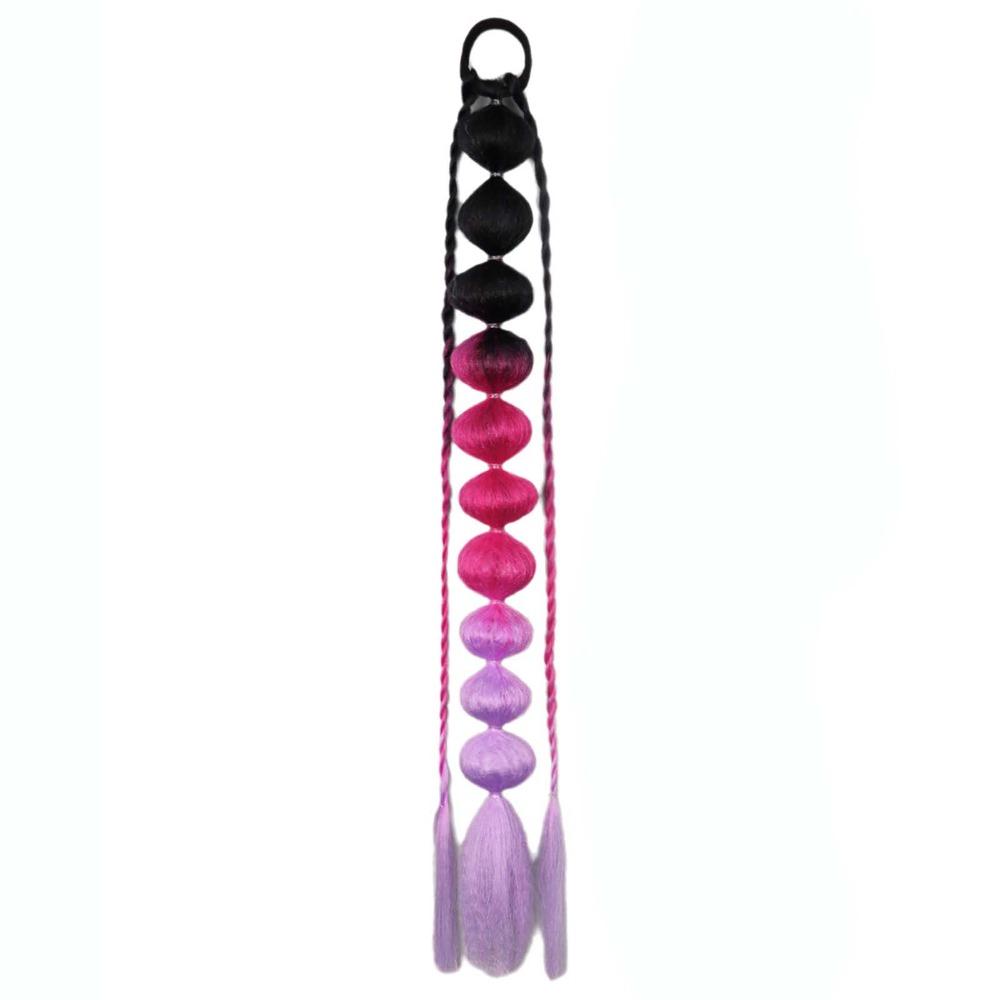 

Lantern Braid Bubble Jumbo Braid Colorful Braided Ponytails Long Twist Braid Bulk for Women Style 11