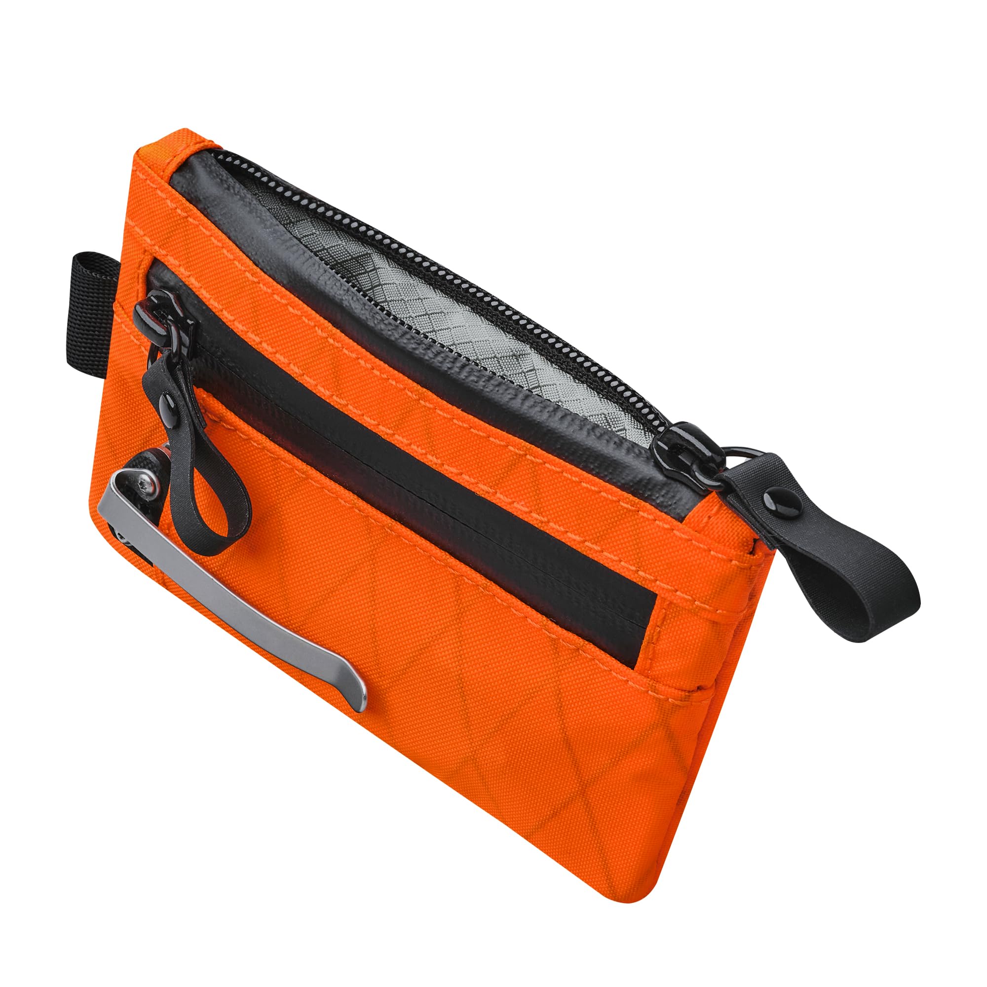 

ALPAKA Компактный кошелек-картхолдер на молнии Pro с RFID-защитой, Внешний карман для монет и карт, YKK, Подарок, Защита от скимминга, Минималистичный, Тонкий, Мужской, Отделения, Кошелек, Слоты, Водоотталкивающий, оранжевый