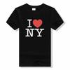 I love Newest York T-shirt I love Newest York slogan letter print street style