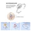 Free Size Ring For Women S925 Silver Original Blue Eyes Dragon Bee Shell Cherry Adjustable Rings Clover Chain Open Ring Jewelry