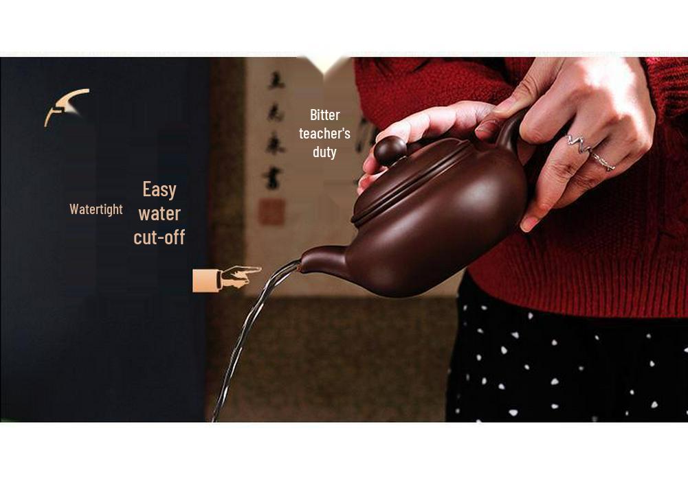 Yixing Large Capacity Purple Clay Teapot with Tea Cup Set for Home Use, Single Pot Kung Fu Tea Set.