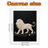 Pearl Art Painting Home Wall Decor Lion Pearl Gemstone Painting Picture Crafts Adult/Beginner Gift Creative Home Decor Unframed DIY Diamond Mosaic