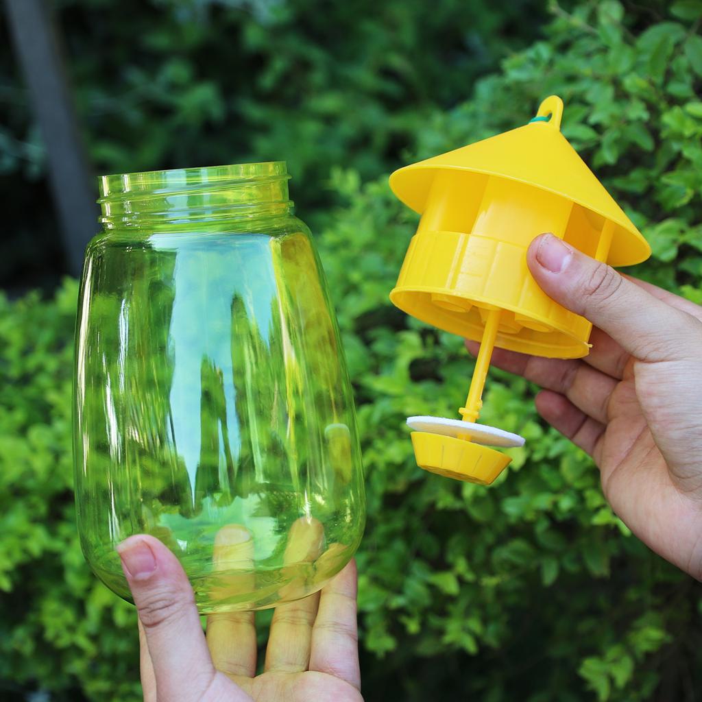 1-5x Fruit Fly Trap Reusable Plastic Insect Catcher Transparent Environmentally Anti Flies Home Garden Orchard Pest Control Tool