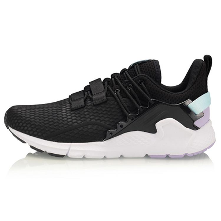 Li Ning Breathable Low top Casual Shoes Women's Standard Black AGLQ006-1