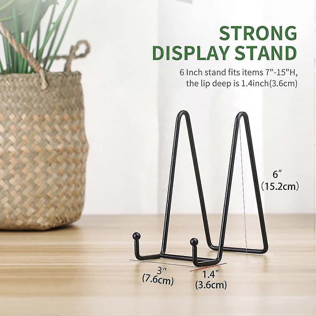 4pcs Decorative Photo Frame Support Plate With Substanding Extension Facing Support - Black - DD