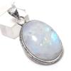 Moonstone Gemstone 925 Sterling Silver Jewelry Pendant 1.77"