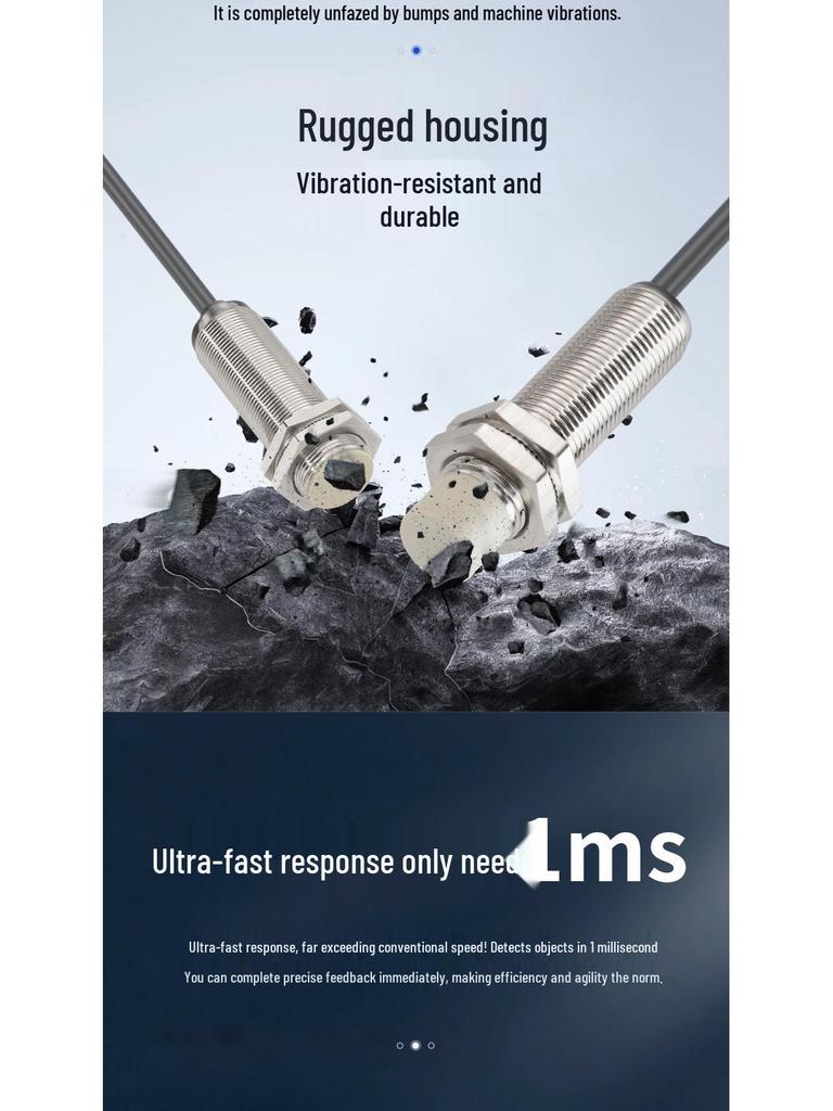 Waterproof Inductive Proximity Switch, Two-Wire, M8/M12/M18/M30, NPN NO/PNP NC