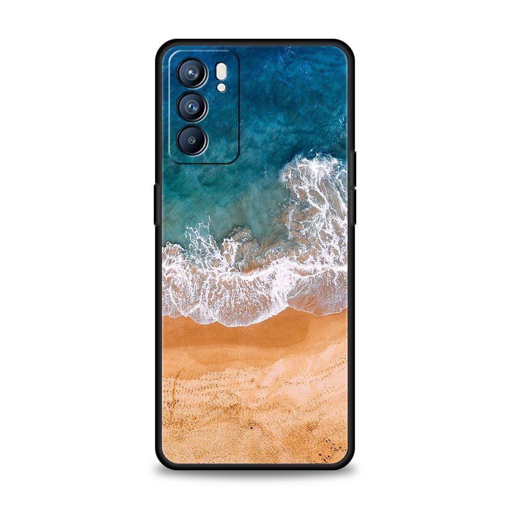 Sea blue Sky beach Case For Oppo Find X6 Pro X5 A54 A53 A52 A9 2020 A15 A95 A17 A16 A76 A74 A57 Reno7 Reno6 Pro Plus 5G Cover