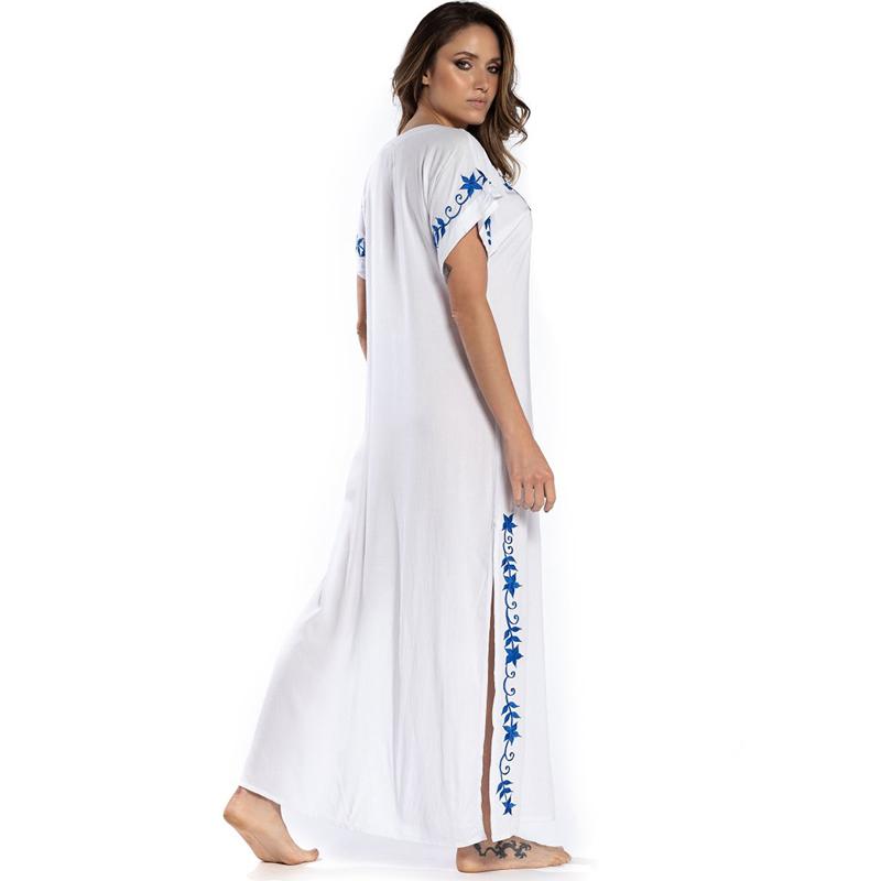 Výšivka Bavlna Plážový přehoz Saida De Praia Plavky Ženy Bikiny Přikrývky na pláž