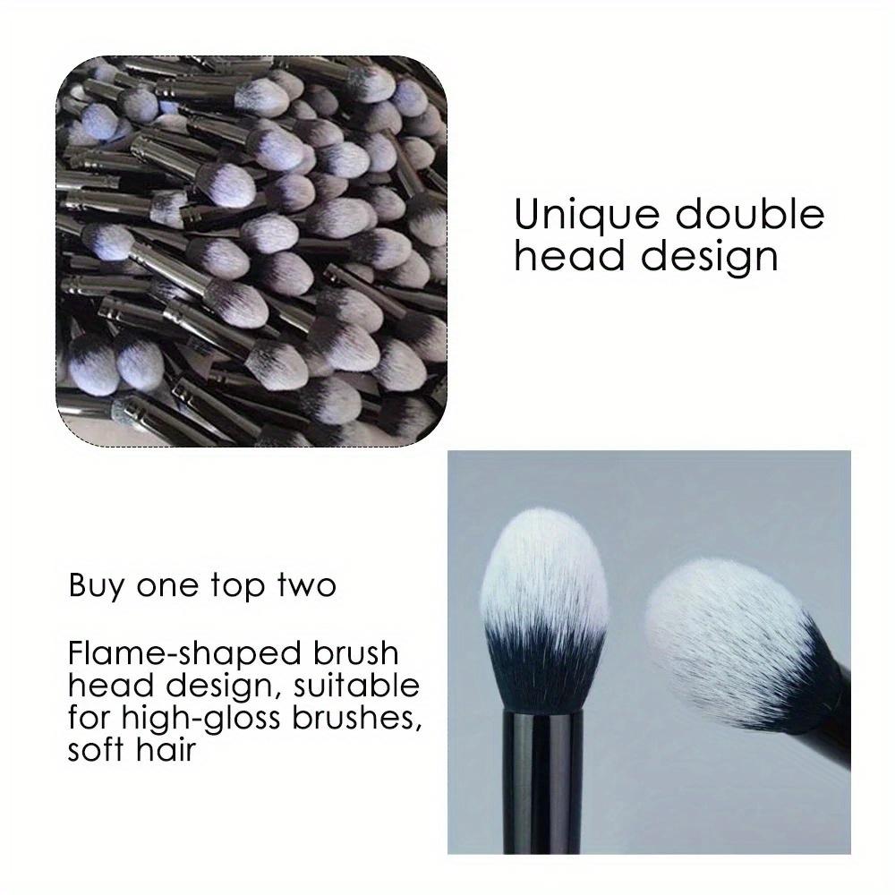 Pędzle do Makijażu Dwustronny Pędzel do Konturowania Rzeźbienia Podkład Korektor Pędzel do Puderu Róż Pędzel do Płynnych Kremowych Kosmetyków dla Kobiet Narzędzie