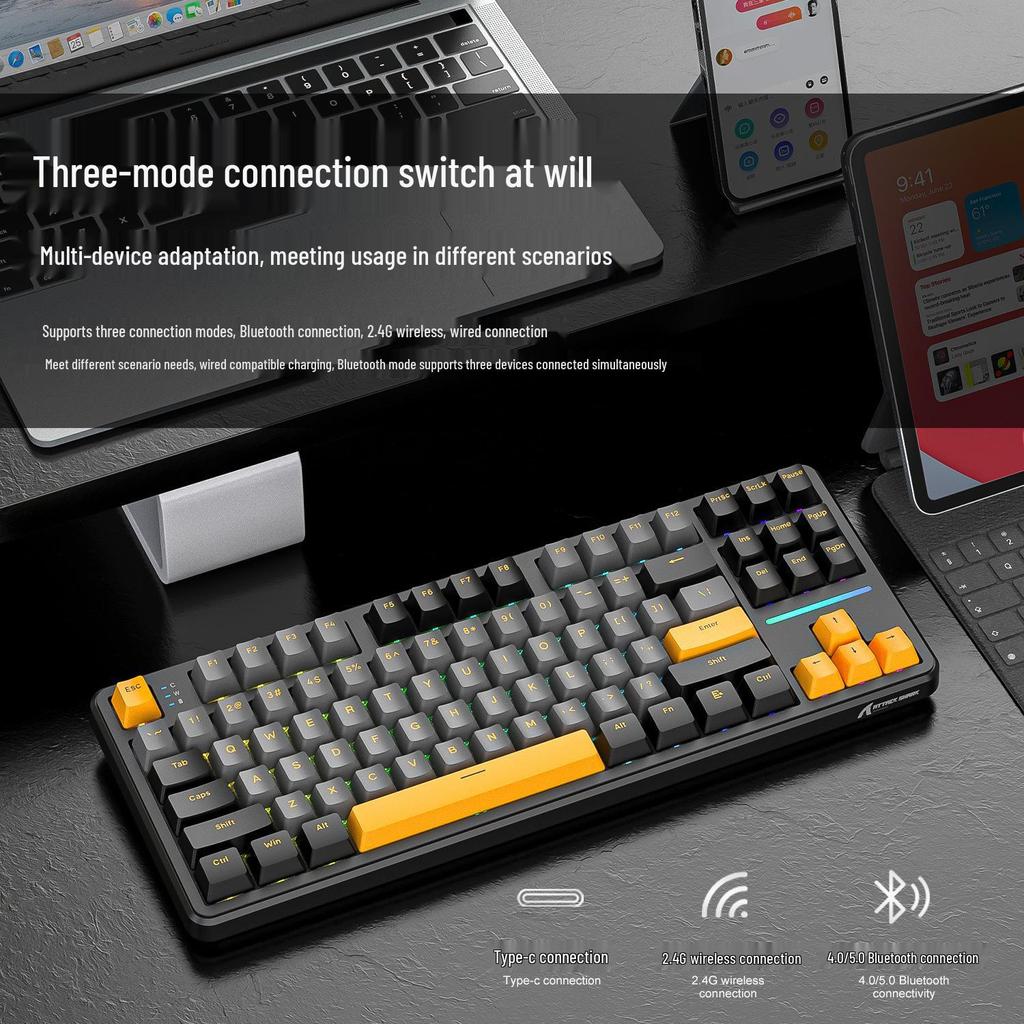 Attack Shark X87 Three-Mode Wireless Bluetooth Mechanical Gaming Keyboard