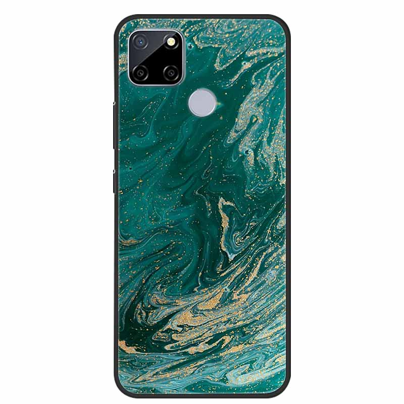 Für Realme C25 Hülle Marmor Silikon TPU Weiche Abdeckung Handyhülle Für OPPO Realme C25S C25 S Funda Stoßfest Coque RMX3191 Capa