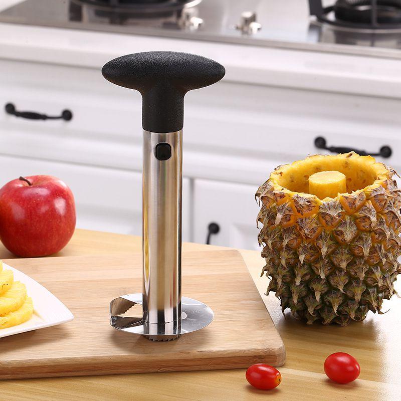 Steel Pineapple Corer And Slicer With Easy-to-use Peeler For Fruit Lovers**