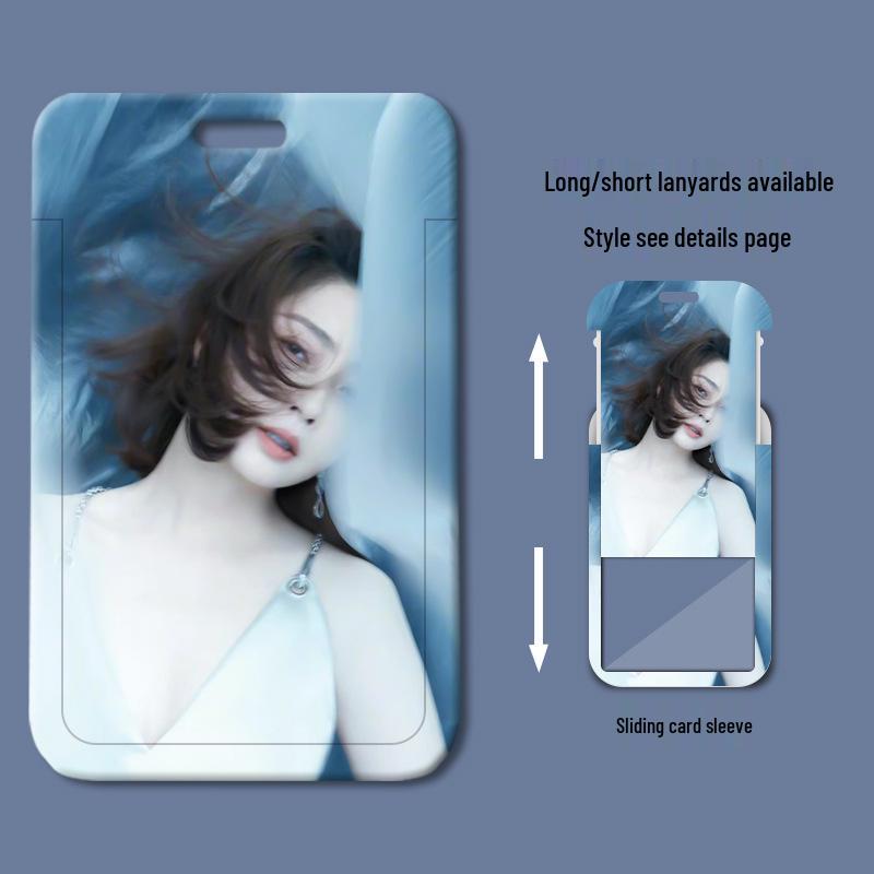 Yin Tao Slide Cover Card Holder for Student ID, Meal Card, Badge, Work ID, Access Control, and Bus Card.