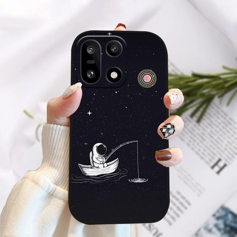 For OnePlus 15 1 + 15 Case Stylish Camera Protect Cover Soft Silicone TPU Fundas For One Plus 15 OnePlus15 PLK110 Phone Bumper