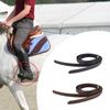 2Pcs Straight Leather Equestrian Gear Premium Sturdy Adjustable with Buckles