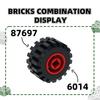 192 PCS/lot 6014 Medium Wheel Hub Block Moc Wheel Loose Parts Works With featuring Brick DO IT YOURSELF Children's Toy Assembly Gift Idea Storage Box