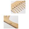 1Pcs Natural Bamboo Wooden Hair Comb Anti-Static Afro Fork Combs For Women Round Wide Tooth Wood Comb