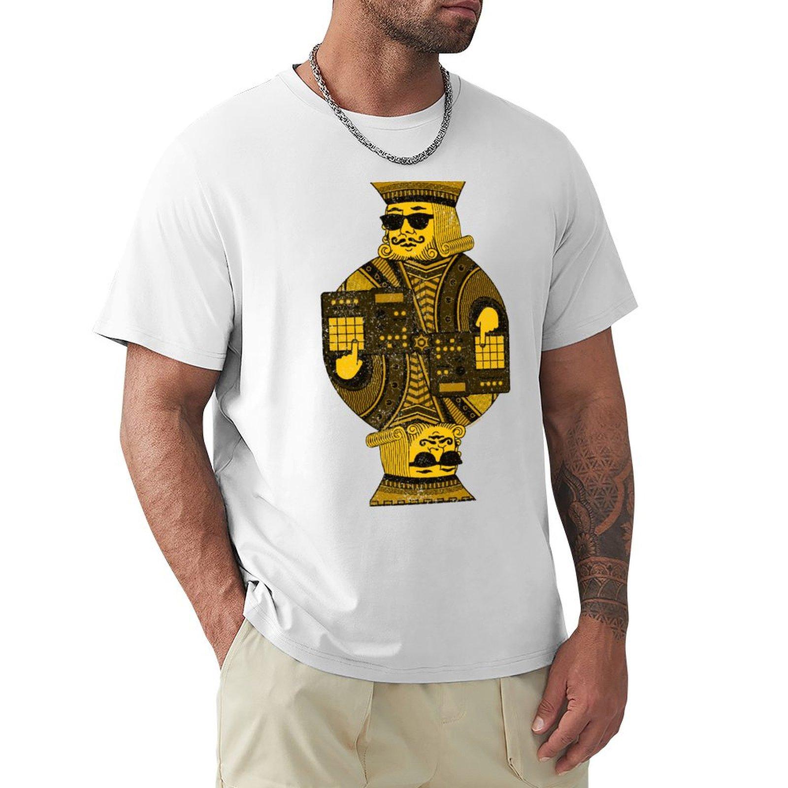 Music Producer King For Electronic Musician And Beatmaker Tshirt Work Casual Loose Fit Tshirt S