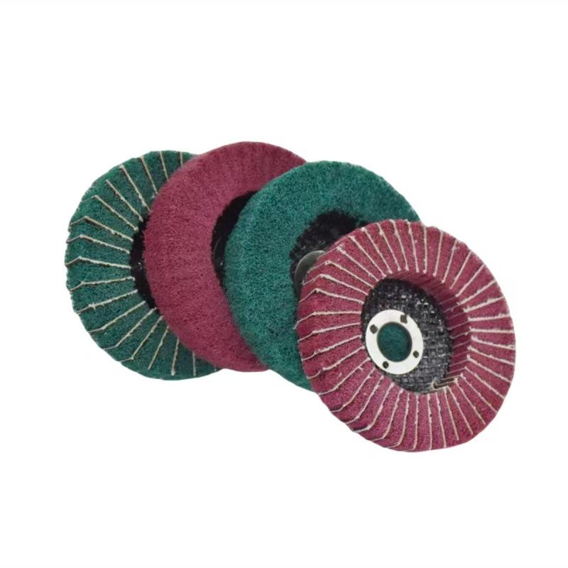 115x22mm Vertical Nylon Fiber Grinding Disc for Polishing & Rust Removal - Stainless Steel Scouring Pad Sanding Flap Wheel