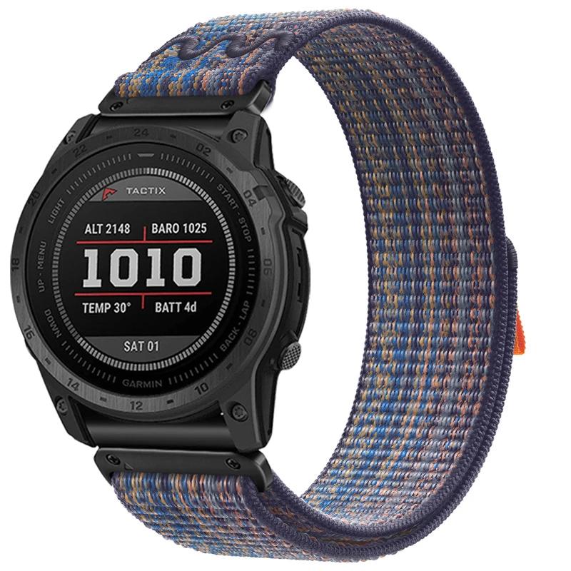 Quickfit Strap for Garmin Fenix 8 FE 7 7X Pro Watchband 22 26mm Nylon Woven Strap for Enduro3 2 Fenix 5 5X 6 6XPro 51mm Bracelet