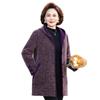 Middle-aged and Old High-end Mother Fashion Coat, New Women's Clothing Thickened Hooded Medium and Long Mink Coat Thickened with Cotton