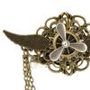 Convertible Gothic Wing Brooch Pin With Detachable Hair Clip Vintage Alloy Jewelry For Cosplay Fashion Accessories