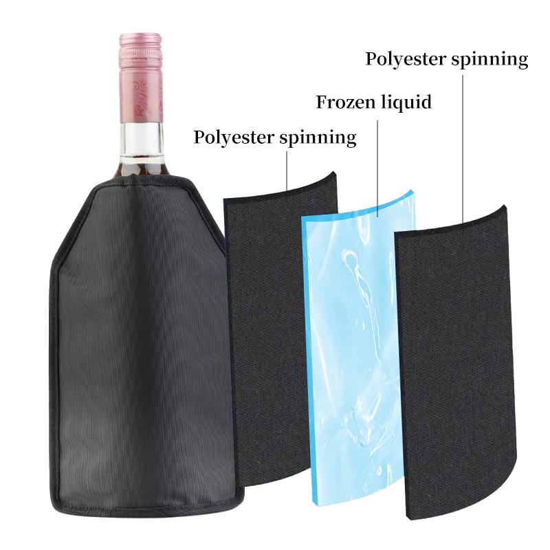 Cross-Border Cold Insulation Wine Sleeve: Gel Ice Pack for Hot/Cold Compress & Fresh Keeping, Customizable Polyester Bag