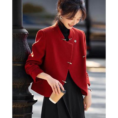 Women's New Chinese Style Asymmetrical Placket Short Jacket