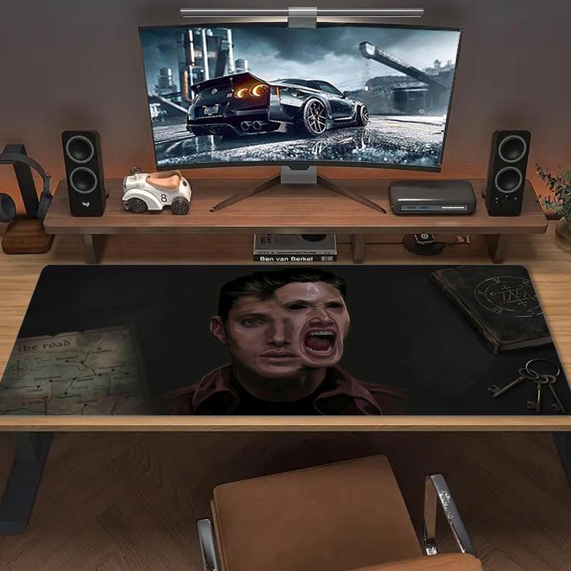 Damon Salvatore Color Mouse Pad Large Gaming Table Cushion Non-slip Laptop Tablet Big Mousepad XXL Mat Mini PC Playmat With Lock edge