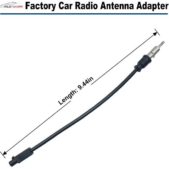 Radio Antenna Adapter Compatible with Dodge Ram Jeep Wrangler Aftermarket Radio Stereo Antenna Adapter for C-Class Sprinter Buick Cadillac