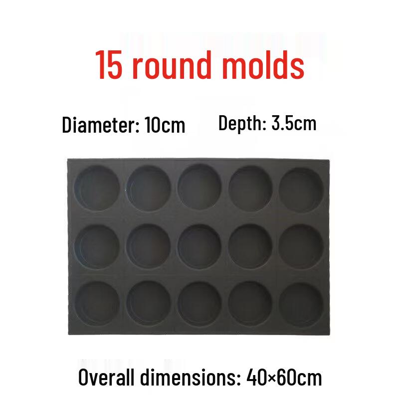 Xihe Commercial 15-Cavity Round Glass Baking Mold