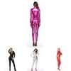 Elegant And Attractive Metallic Catsuit Bodysuit With Good Stretchy Fabric For Women