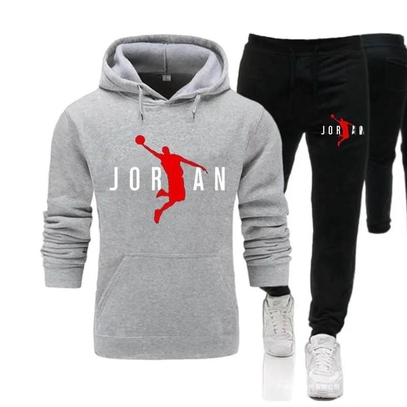 Mens Sports Tracksuit Loose Casual Long Sleeve Hooded Sweatshirt Shorts Set