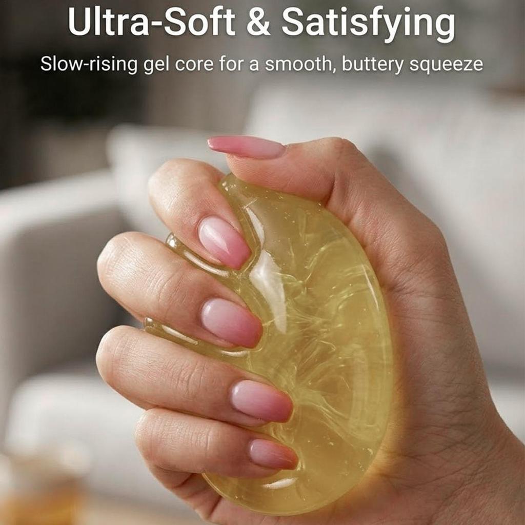 Moldable SquishyCoconut Oil Squeeze Toy Moldable Stress Ball SquishyToy Slow Rising Decompression Sensory Toy For Adult