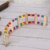 Wood Pet Parrot Suspension Bridge Climbing Toy Bending Freely Playing Supply6x30cm