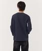 MUSINSA STANDARD Waffle Basic Crew Neck Long Sleeve T-Shirt [Navy]
