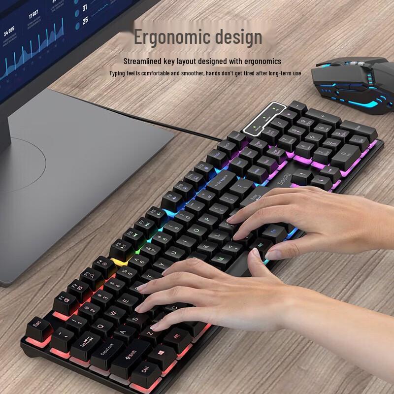 SooPii Wired Office Keyboard Mouse Combo