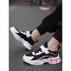 Children's Casual Pink Girls' Mesh Breathable Shoes, Fashionable Lightweight Running Shoes Teenagers Aged 7-15, Children's Sports Shoes for Girls