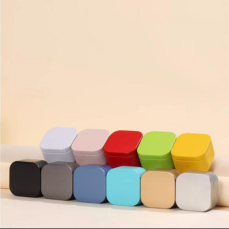 Bärbar Multifunktionell Enfärgad Mini Plåtlåda Med Lufttätt Lock Te Förseglad Burk Förpackningslåda Liten Plåtburk Te Förvaringsburk Gåva