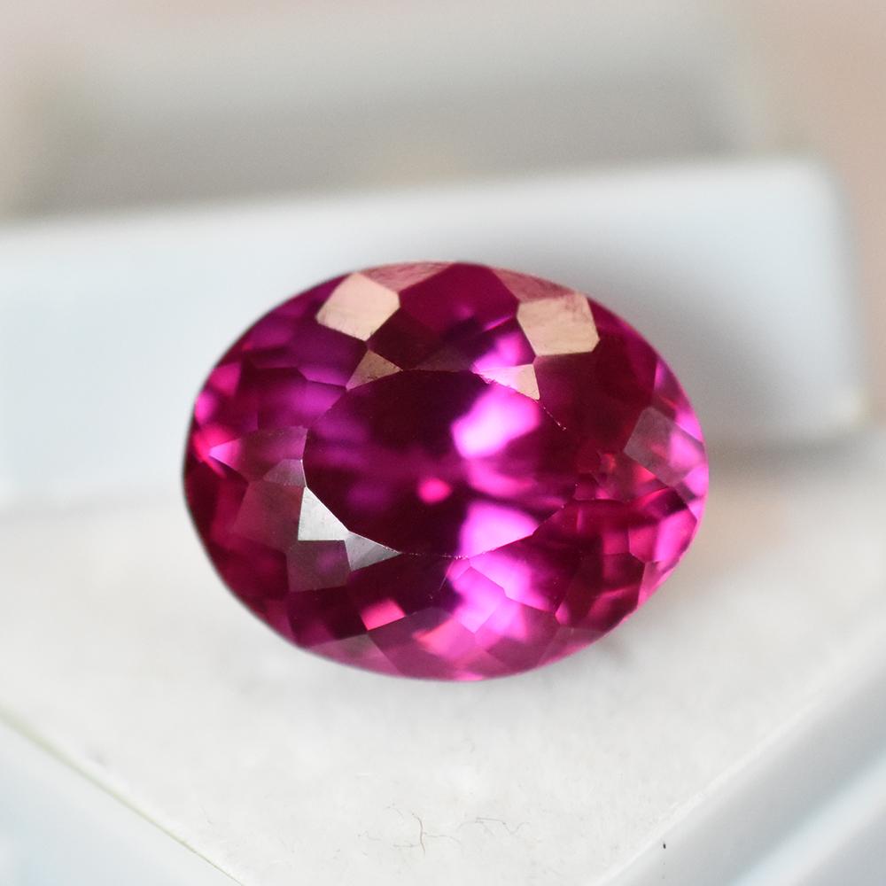 Natural Pink Tourmaline Oval Cut Certified Loose Gemstone
