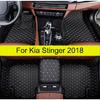 Car Floor Mats For Kia Stinger 2018 Auto Accessories Foot Pads Waterproof Anti Slip 100% Fit Luxury Leather Carpet Rugs