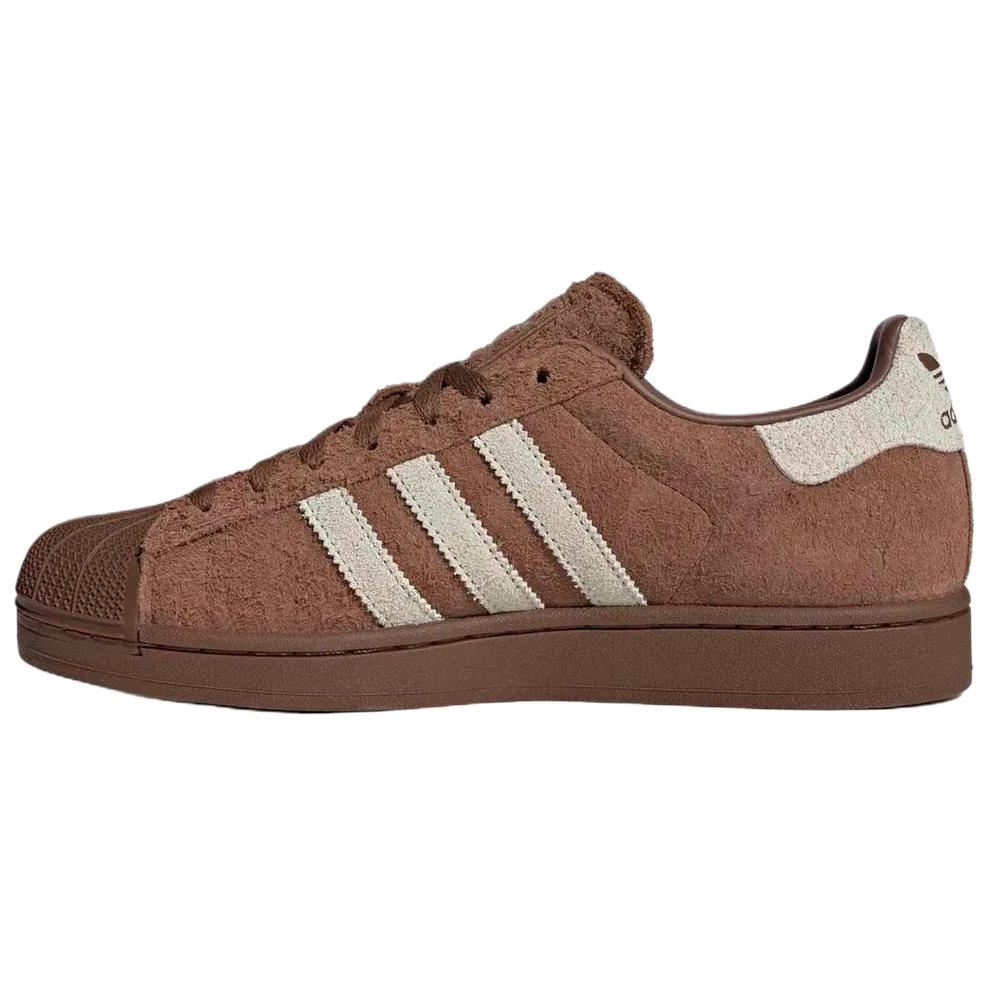 adidas Originals Superstar 2 Versatile Comfortable Skate Shoes Unisex Sneakers Brown KJ4565